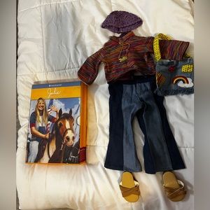 American girl Julie clothes and books